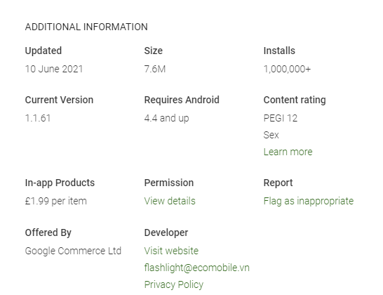 Mobile app security:  Google Play store 2